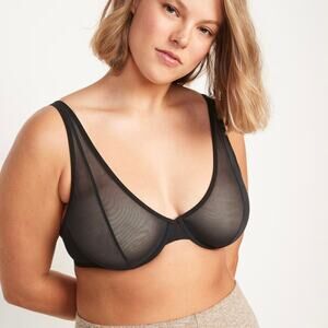Old Navy Mesh Unlined Plunge Bra NWT